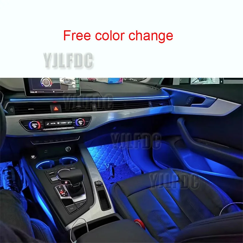 Ambient Light For Audi Q3 2013-2018 Atmospher Interior Ambient Lighting LED Lighting 64 Colors 20 Lights Dynamic and Colorful