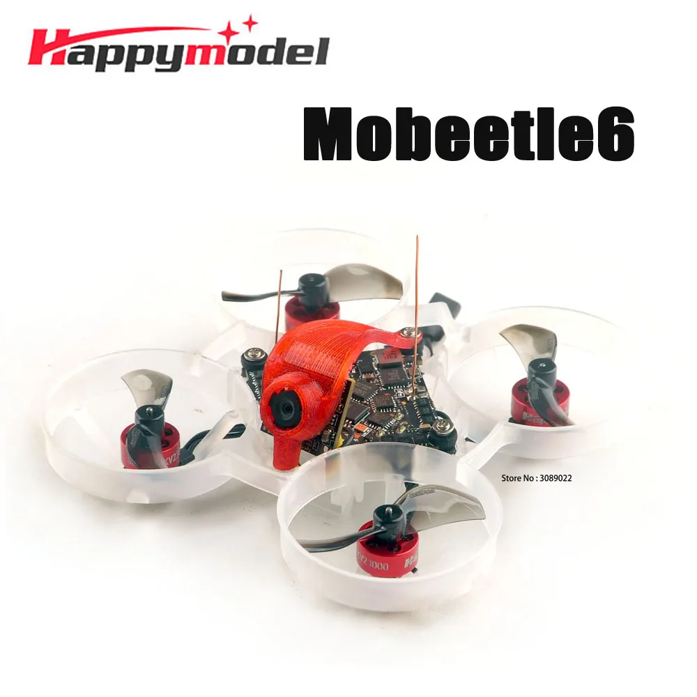 

HappyModel Mobeetle6 1S 65mm Tinywhoop Toothpick w/ DiamondF4 400mW VTX Runcam Nano3 0702 KV23000 ELRS For FPV Racer Drone