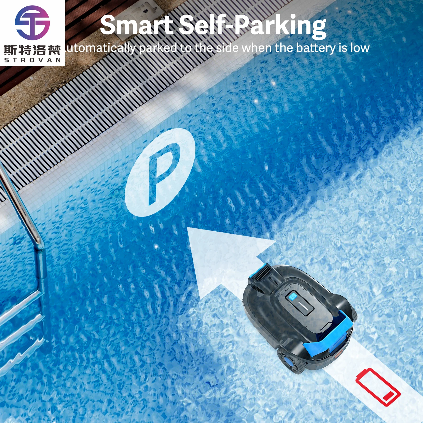 STLF高度知能自動コードレスプールロボットクリーナー水中清掃ロボットプールリモコン洗浄ロボット