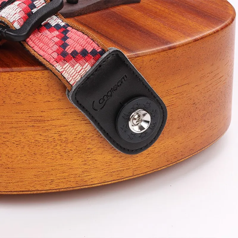2 Teile/satz Gitarre Strap Schlösser Schnalle Bass Ukulele Anti-slip Schnalle Anti-verschütten Pad Gitarre Schwanz Nagel schloss Musik Zubehör – Detail 3