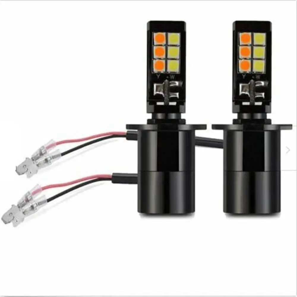 

6000K Pair of 12V-24V 160W H3 LED Fog Driving Lights Bulbs fit for fog driving light, daytime running light