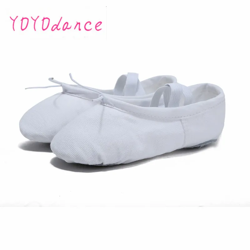 Verkauf Kind Mädchen Weiche Split Sohle Slipper Baumwolle Komfortable Fitness Atmungsaktive Kleinkind Leinwand Praxis Gym Dance Ballett Schuh