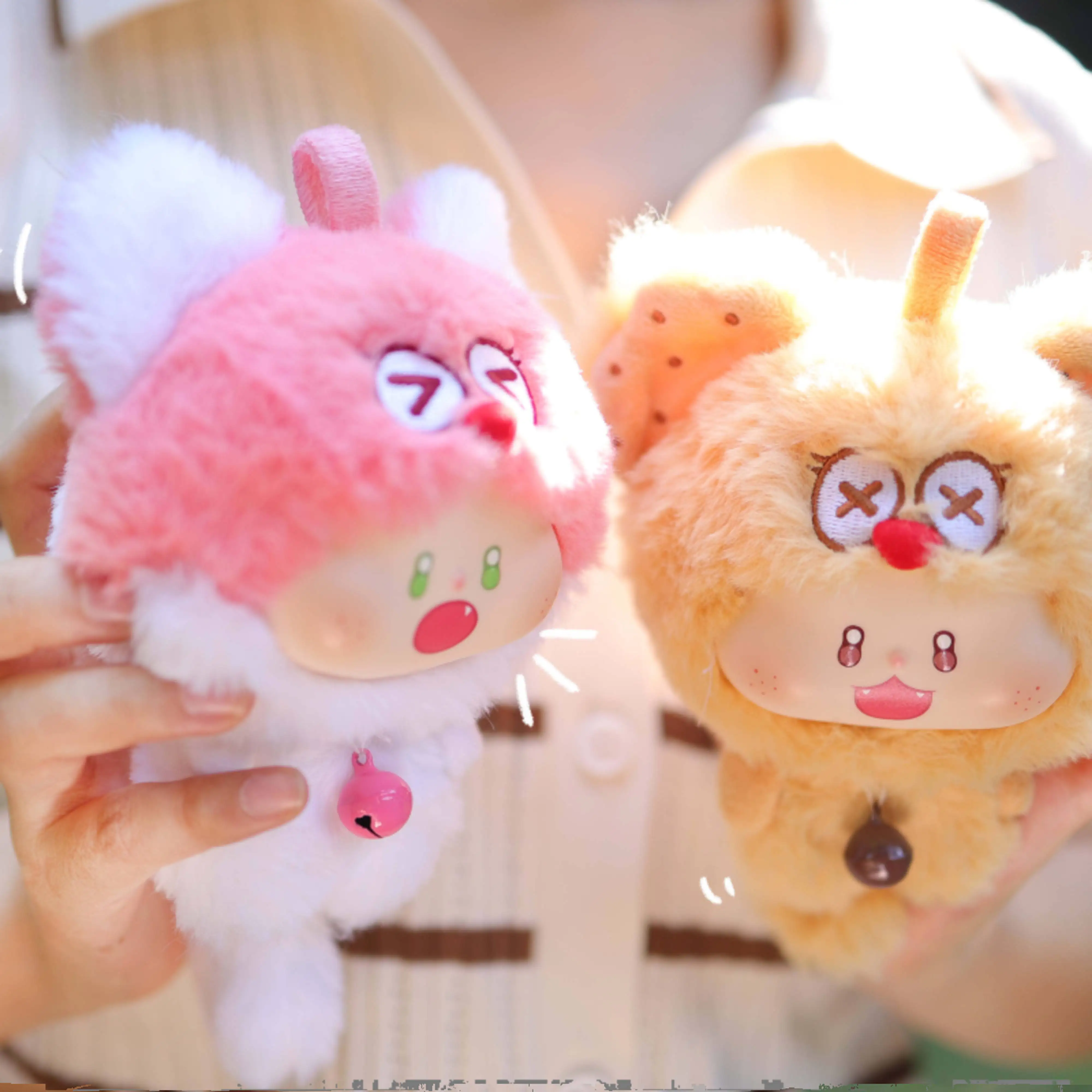 Oudi-nova runa querida meow paraíso vinil pelúcia bonito animal de estimação na moda jogar presente aniversário mochila pingente caixa cega boneca