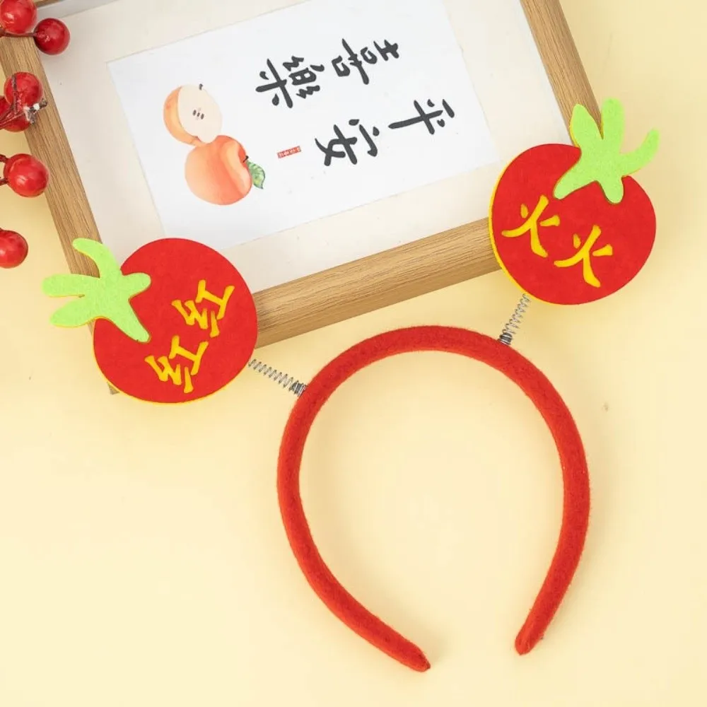 

Cloth 2026 Happy New Year Headband Blessings New Year Decorative Blessings Words Headwear Photo Prop Creative