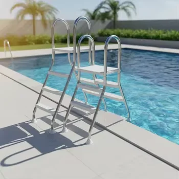 

Premium Deck Above Ground Pool Ladder Stainless Steel ABS Accessory Toolpromote sales
