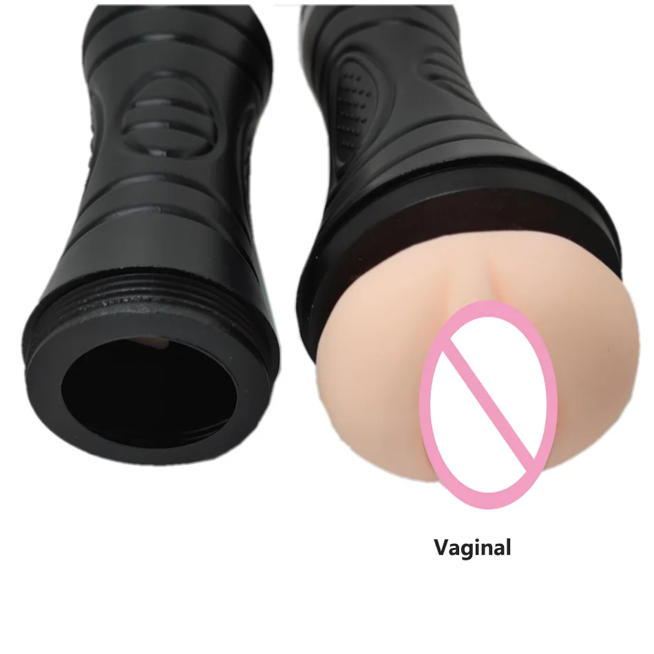 VAC-U-Lock Sex Machine Attachment Vaginal Cup Sex Toy for Men Black Masturbation Cup for Male Massage Tool Sex Products