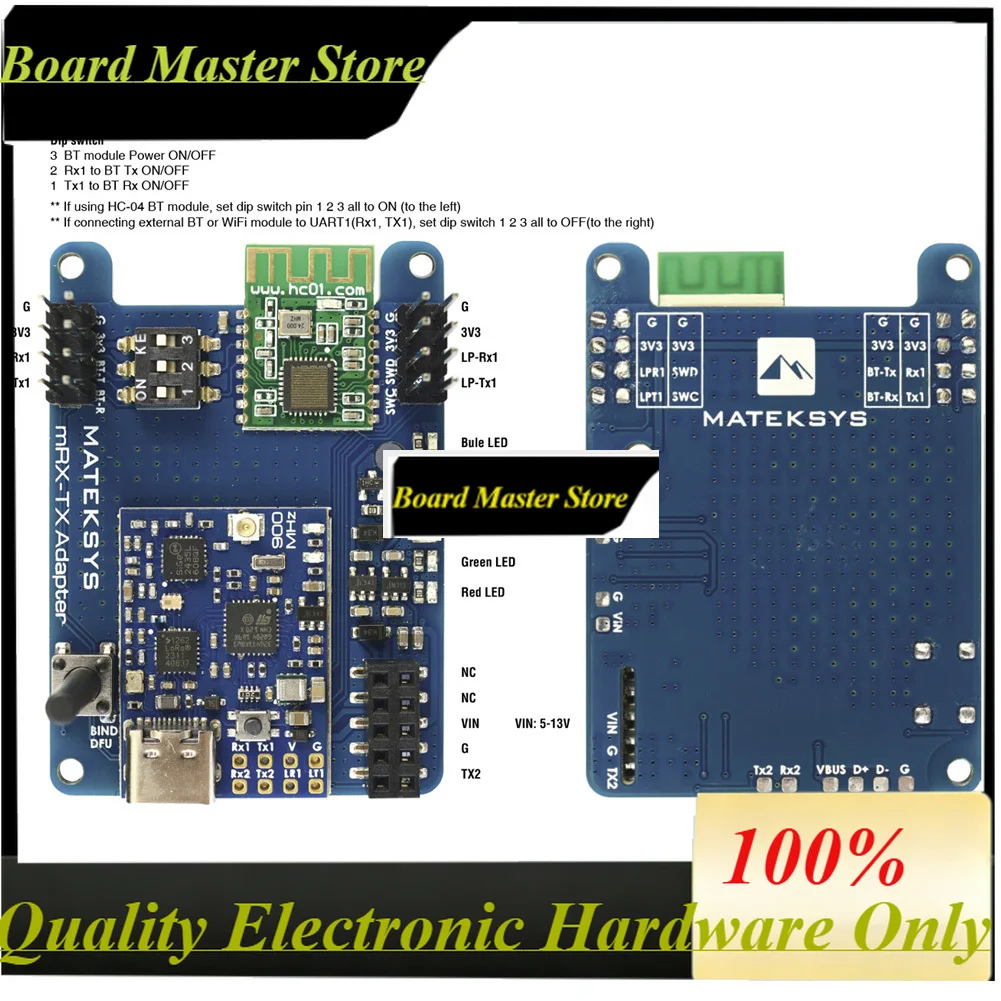 BoaMasMMATEKSYS MATEK MLRS MAVLINK 2.4GHZ/900MHZ TX Receiver MR24-30-TX / MR900-30-TX/MR900-22 RX /MR900-30 RX /MR24-30 RX For R