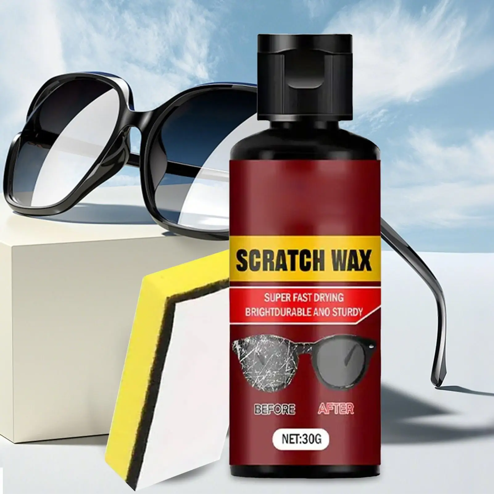 عدسة مزيل الخدوش نظارات الزجاج الأمامي خدش إصلاح السائل لطيف النظارات تنظيف السائل لنافذة النظارات الشمسية الزجاج الأمامي