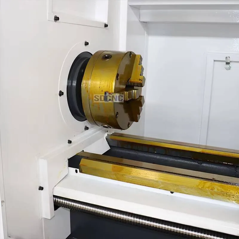 소형 2축 CNC 기계 Ck6136 평상형 수평 금속 선반 220V 새 제품