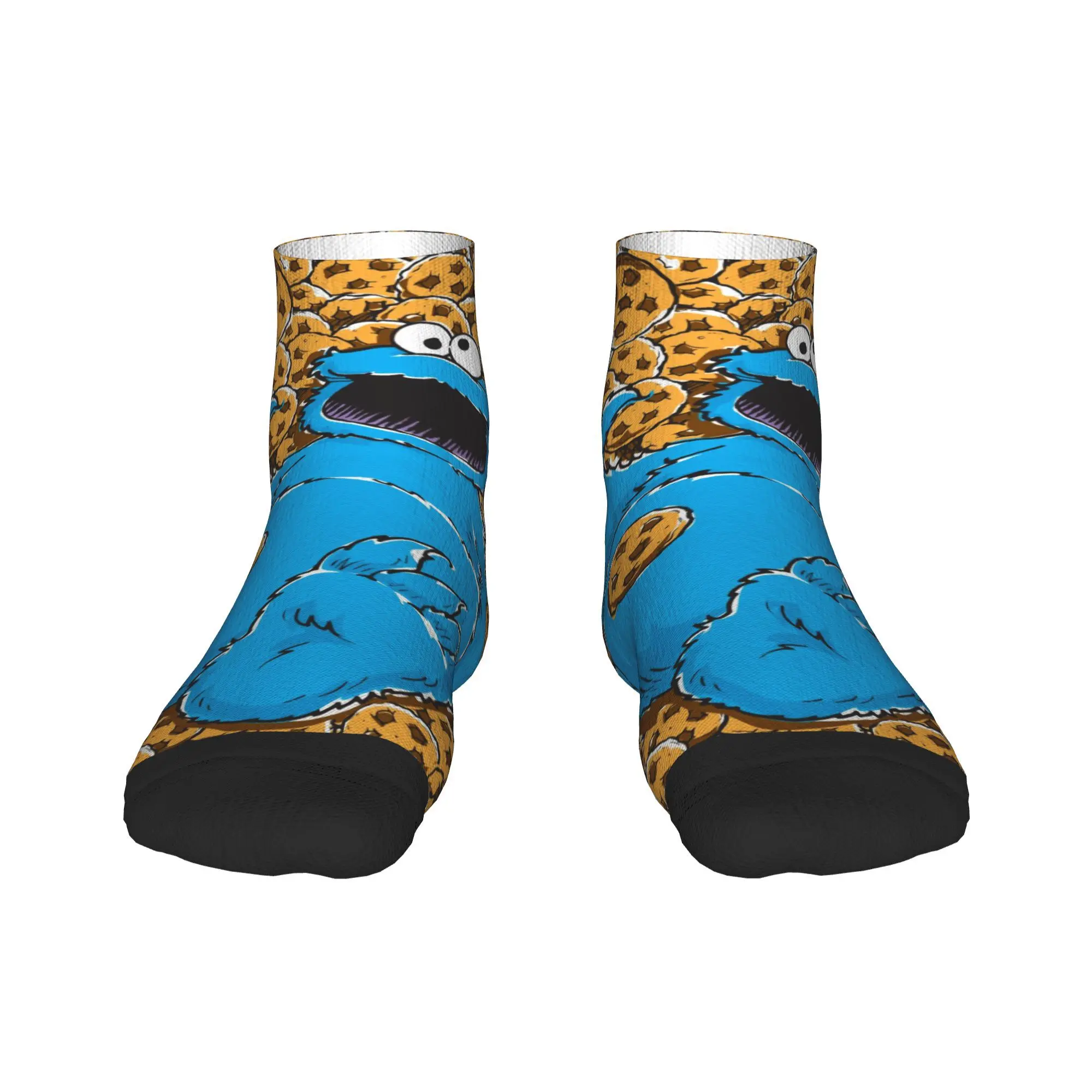 

Носки Cookie Monster, чулки высокого качества в стиле Харадзюку, всесезонные носки, аксессуары для мужчин и женщин, подарок на день рождения