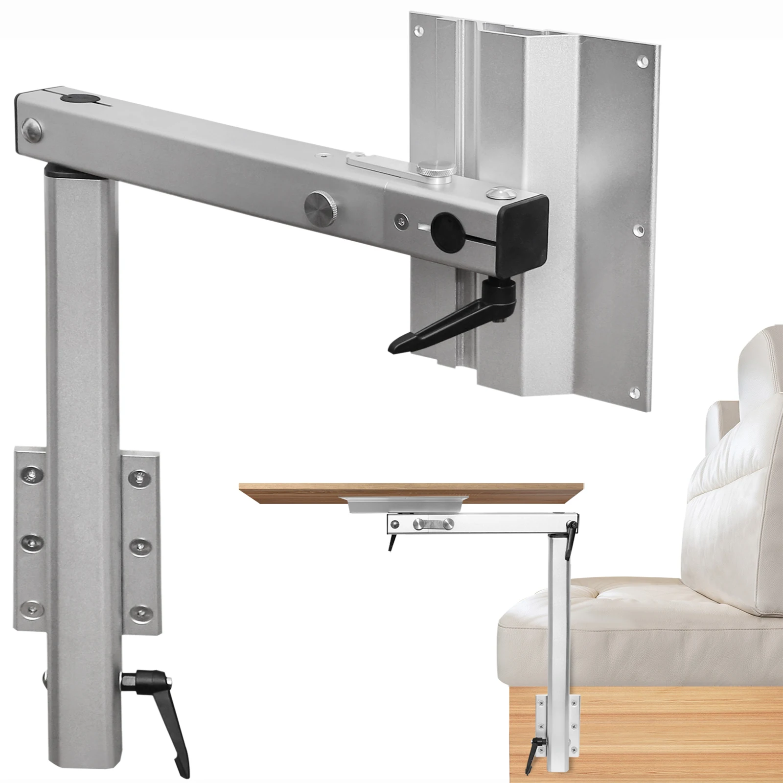 

Upgraded camper table legs with foldable wall tabletop, rotatable 360 ​​degree high quality aluminum alloy table leg bracket