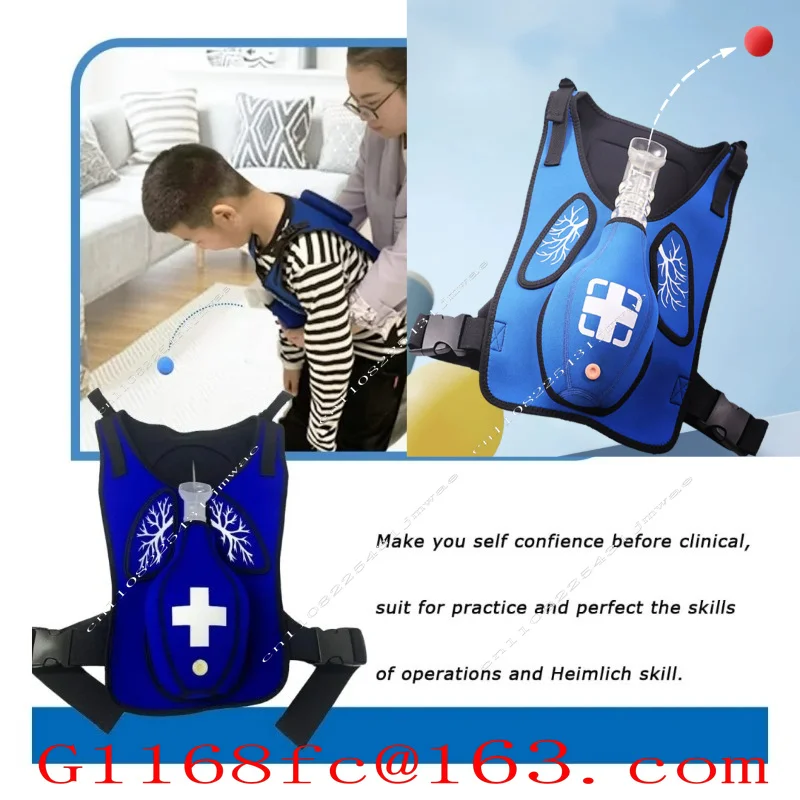 Chaleco de Entrenamiento Heimlich, Accesorio de Enseñanza y Práctica de Primeros Auxilios para Obstrucción Traqueal
