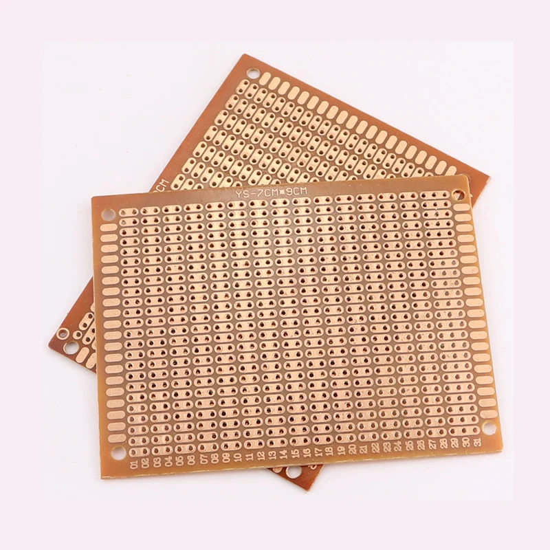 5/10 sztuk DIY szkolenie spawalnicze 7x9 7*9CM prototypowy papier PCB uniwersalny eksperyment matryca płytka drukowana dwa połączone otwory 70x90MM — zdjęcie produktu 4
