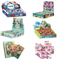 Genshin Impact Cards Anime Game TCG Collection Pack Booster Box Rare SSR Surrounding Children Toys Gift Family