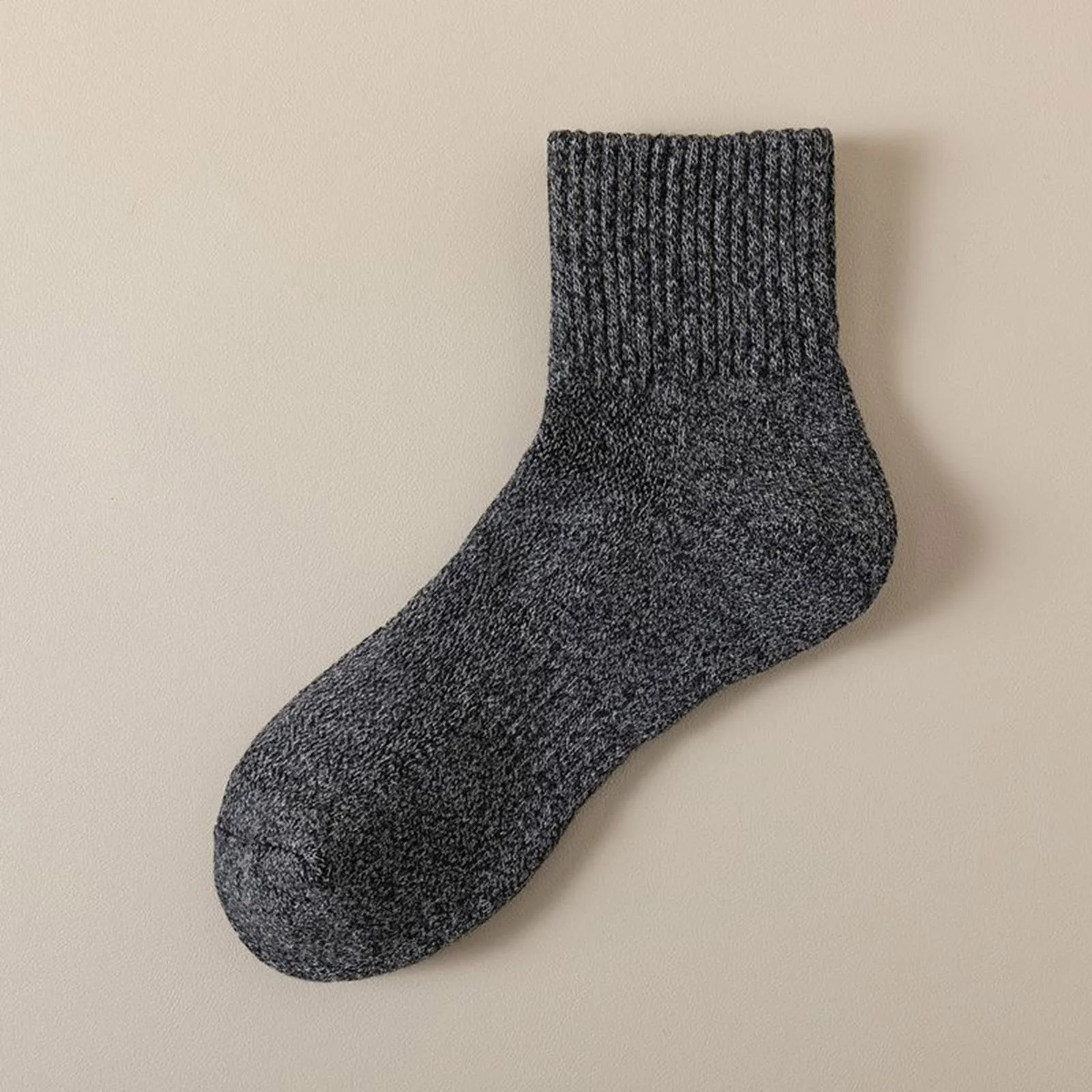 بسيطة متعددة الاستخدامات المألوف جورب الرجال الشتاء بسيط بلون منشفة أسفل العسل غير تنوعا عادية منتصف طول الجوارب