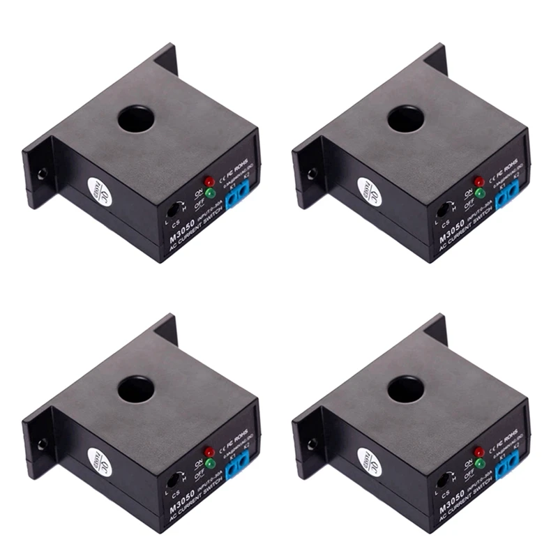 

4X Current Sensing Switch Induction Relay AC Linkage Device Plc Signal Over Limit Closed AC 0.2-30A ( NO M3050)