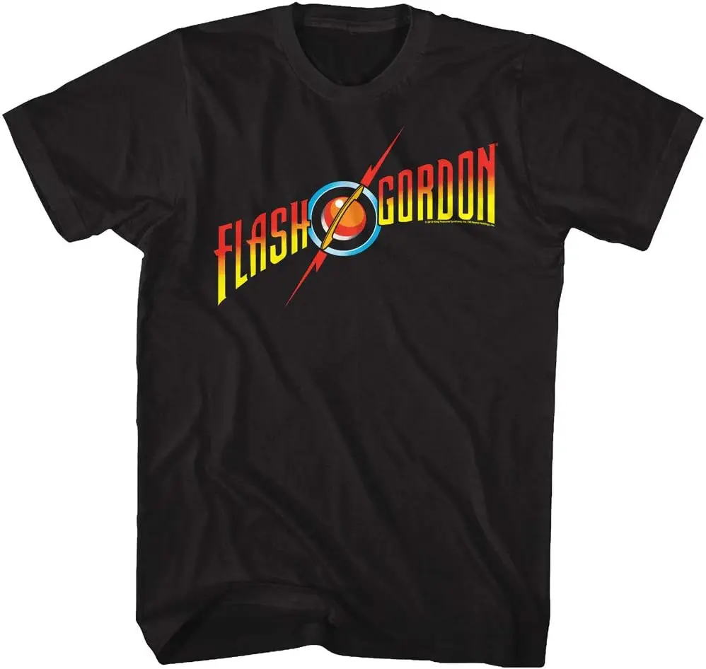 A&E Designs Flash Gordon T-Shirt Logo Black Tee