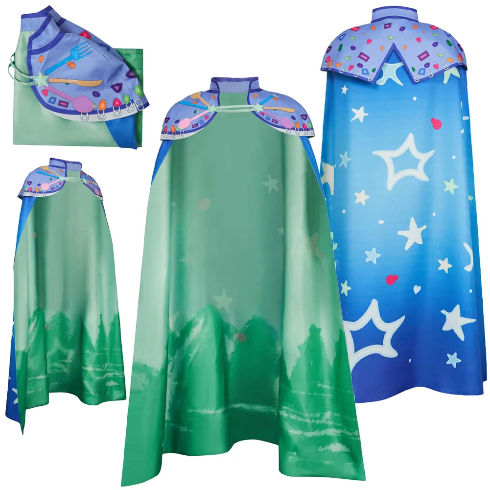 

2025 Cartoon Movie Ellio Cosplay Ellio Cloak Blue Clothing Role Play Suits Outfits Hallowmas Uniform Carnival For Men Male Adult