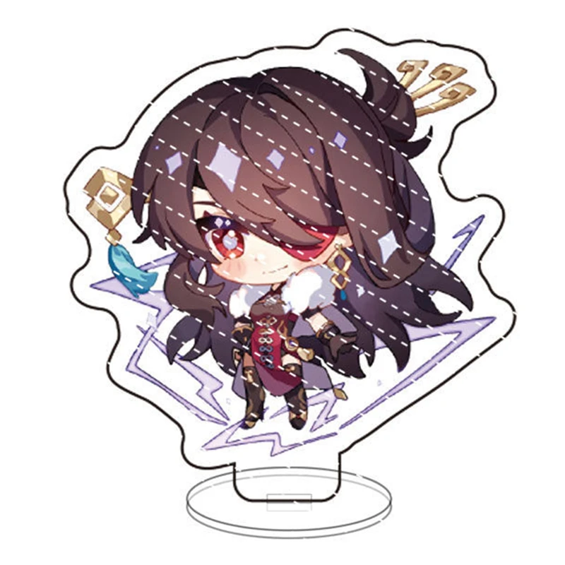 8cm Genshin Impact Anime Characters Cosplay Acrylic Figure Stand Creative Character Model Desk Decor Standing Sign Collection