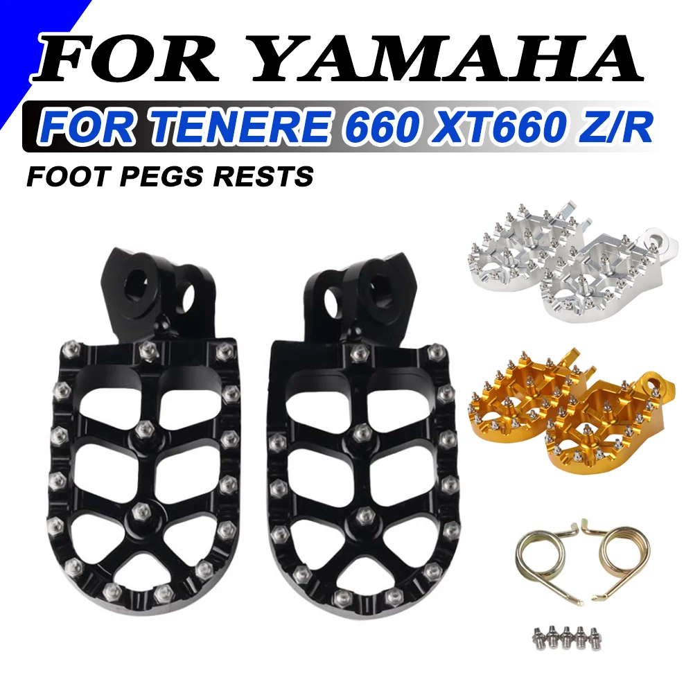 

For Yamaha Tenere XT 660 Z R 660Z 660R XT660Z XTZ660 XTZ XT660R Motorcycle Accessories Footrests Footpegs Foot Rests Pegs Pedal