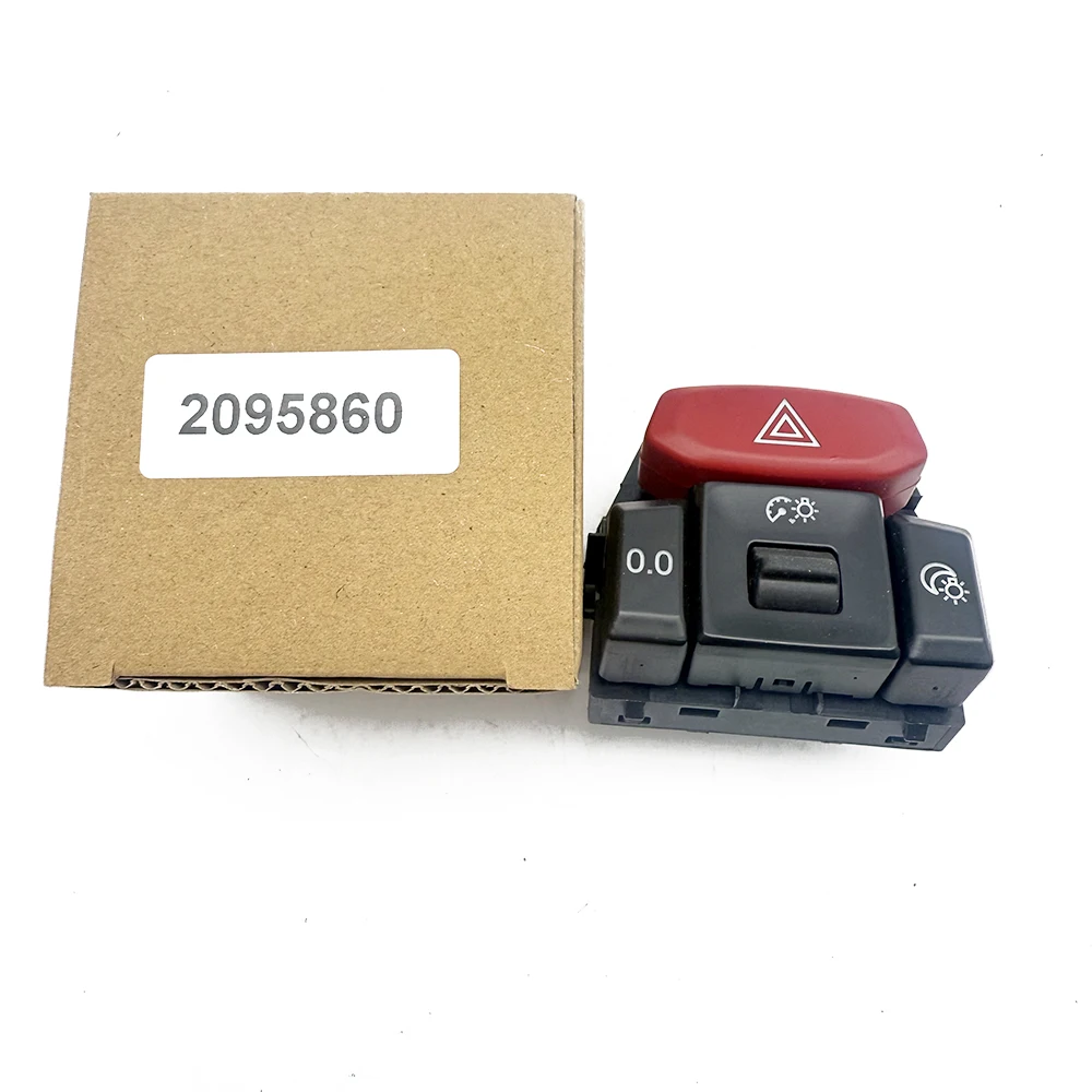 

2095860 Hazard Lamp Light Warning Indicator Switch Button for Scania L P G R S-Series 2016- Spare Truck Parts