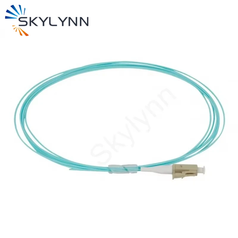 LC OM3 Aqua 0.9mm LSZH Jacket  50PCS Length 1.5 Meter Pigtails Fibre-Optic Home High Quality