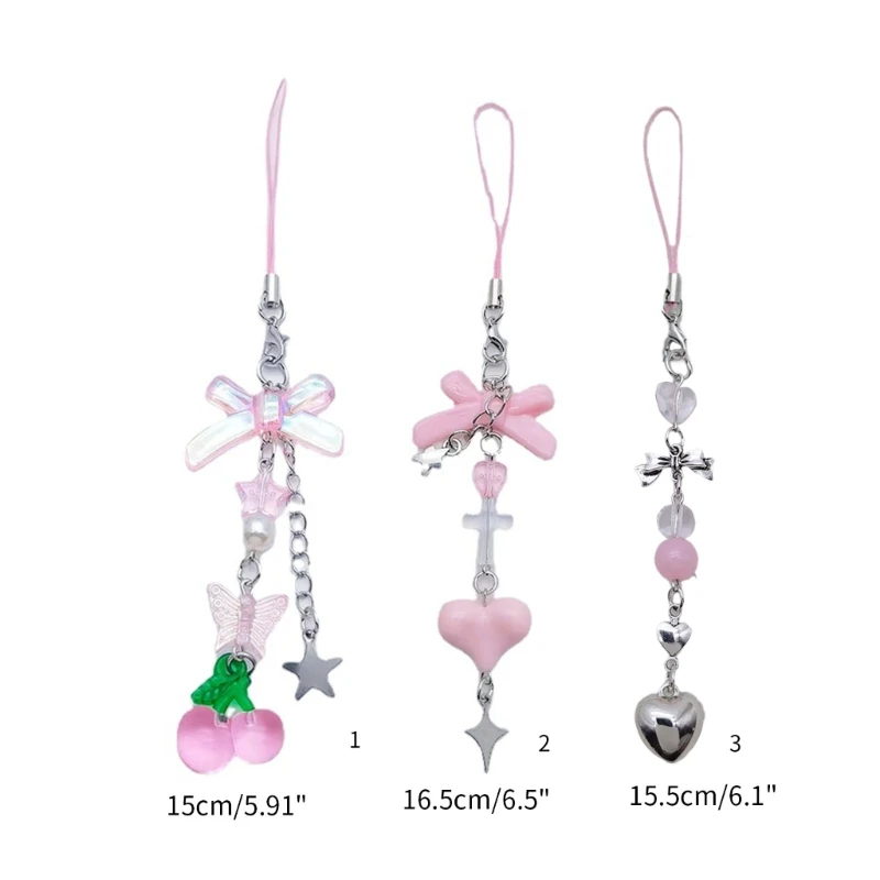 Goth Y2K Kawaii Phone Charm Pendant Keychain