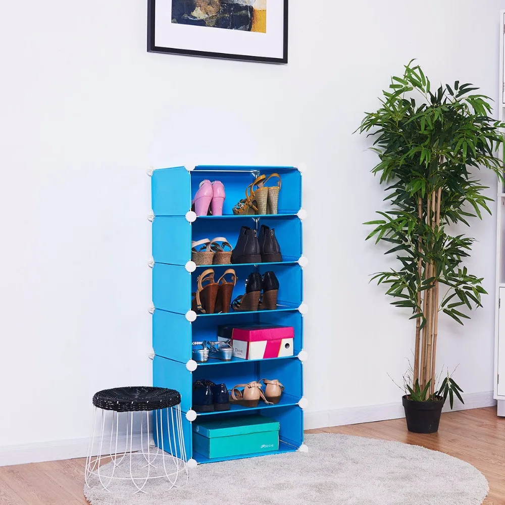 CANBOUN 6 Cubic Portable Shoe Rack Shelf Cabinet Storage Closet Organizer Home Furniture HW54797