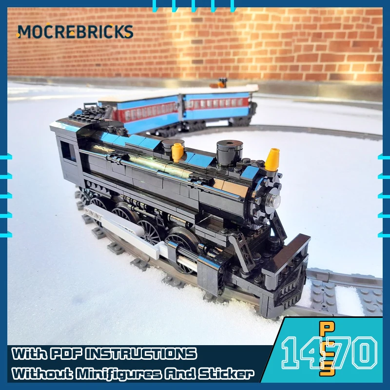 

MOC UC Железнодорожный сезон, арктическая экспресс-модель, сделай сам, строительный блок, сборка, технология, кирпичи, игрушки для детей, рождественские подарки