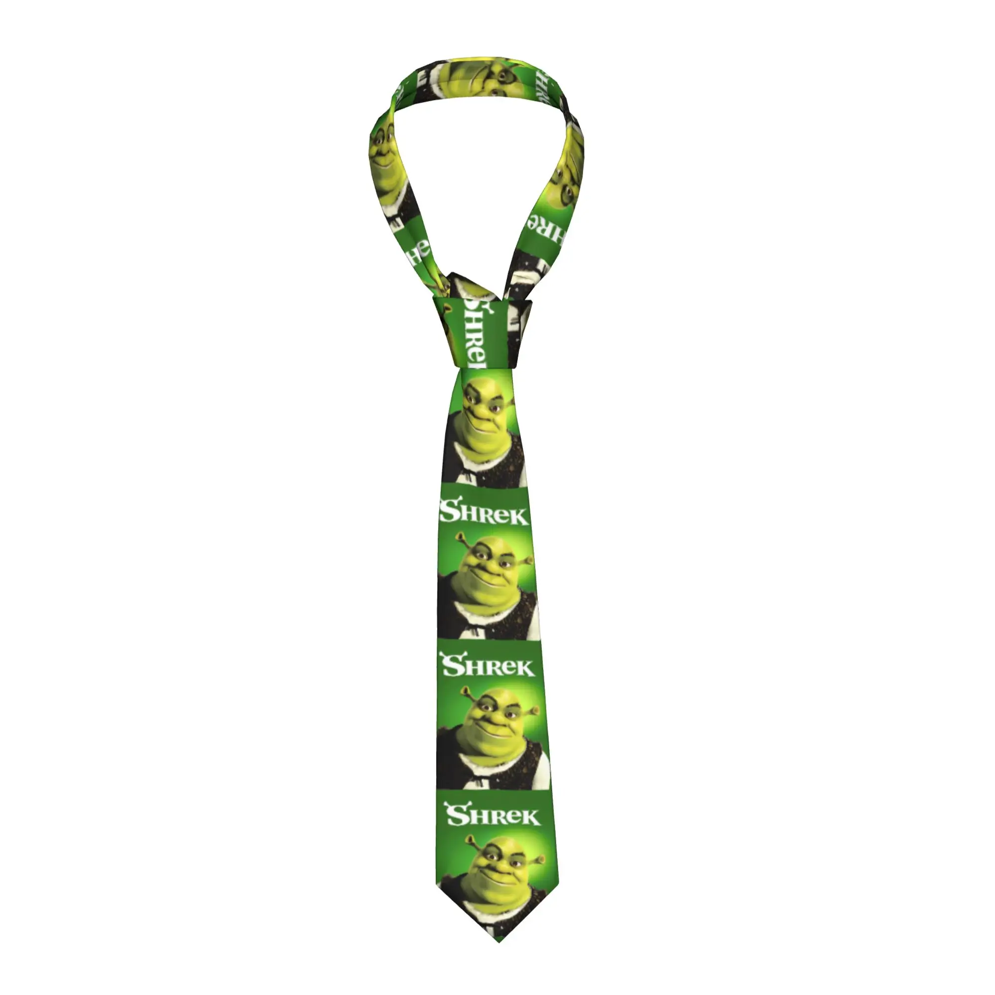 Corbata personalizada DIY Pun Mein Swampf S-Shreks, elegante corbata de cuello para hombre, accesorios de corbata de negocios