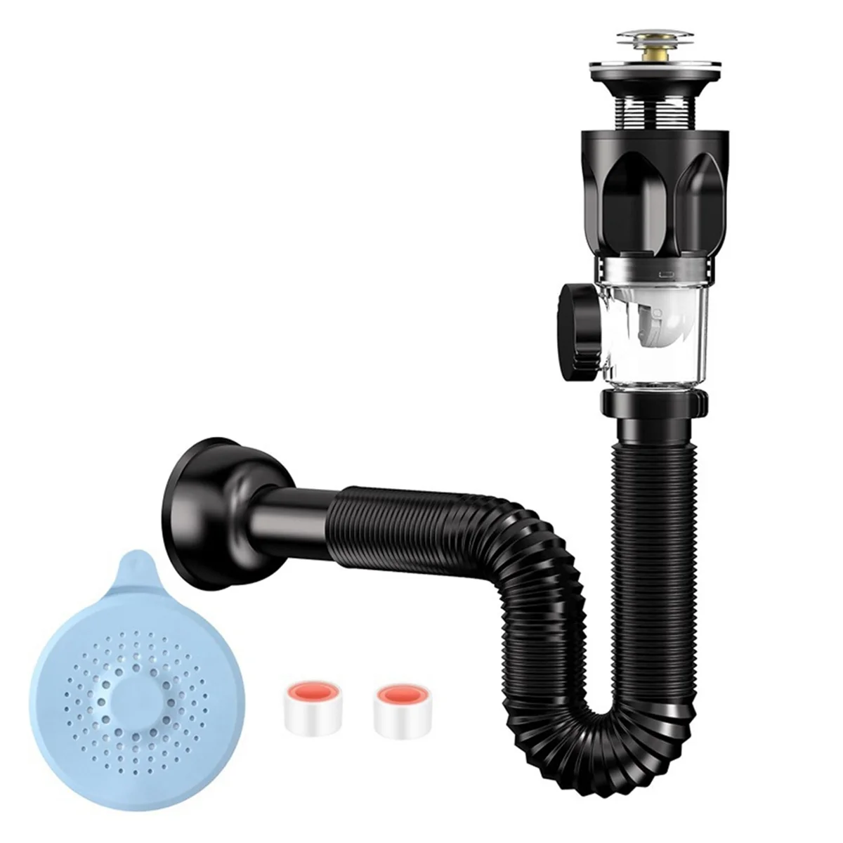 

ONCE Deodorant Downpipe, Drain Pipe, Wash Basin Accessories, Leak Proof, Bathroom Sink Drain Kit