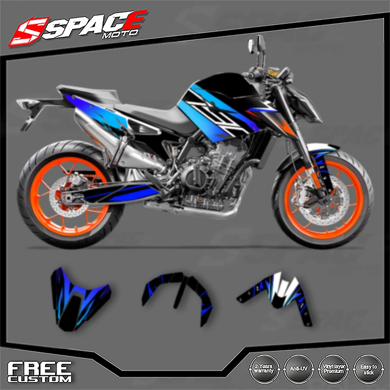 

SPACE Custom Motorcycle Graphics For KTM 2018 2019 2020 2021 DUKE 18-21 DUKE 790 890 Decal Stickers Kits 010