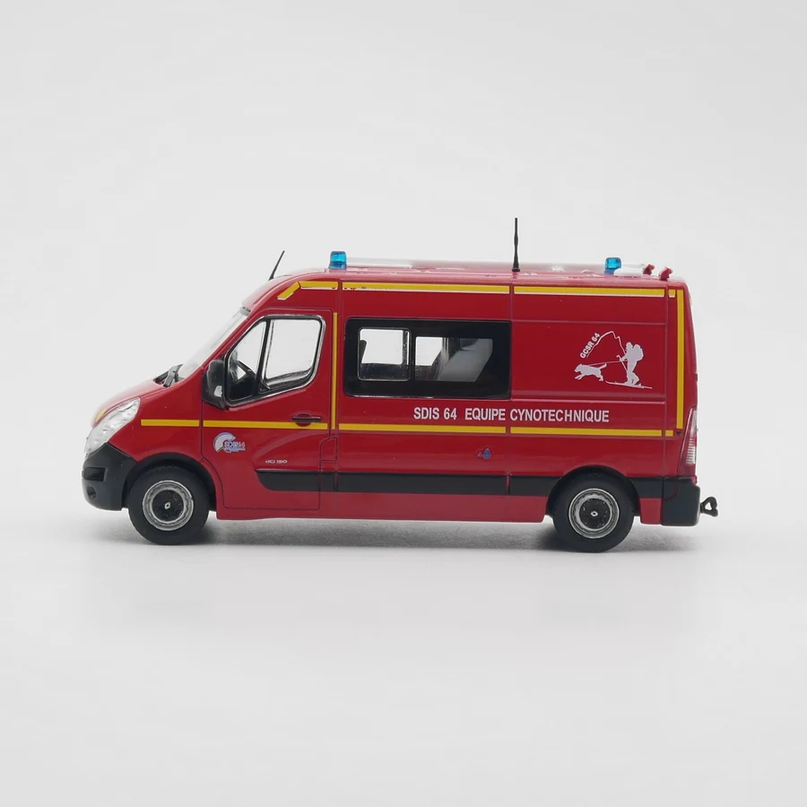 

IXO 1:43 Scale Diecast Alloy Renault Master Van Fire Truck Toys Cars Model Classics Nostalgia Adult Gift Souvenir Static Display