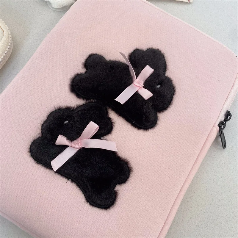 Cute Rabbit-Sacoche d'ordinateur pour iPad, étui de protection pour ordinateur portable, convient pour Macbook, Lenovo, HP, 9.7 pouces, 14 pouces, 13.3 pouces, 15/15 pouces, 6/16 pouces, 11 pouces