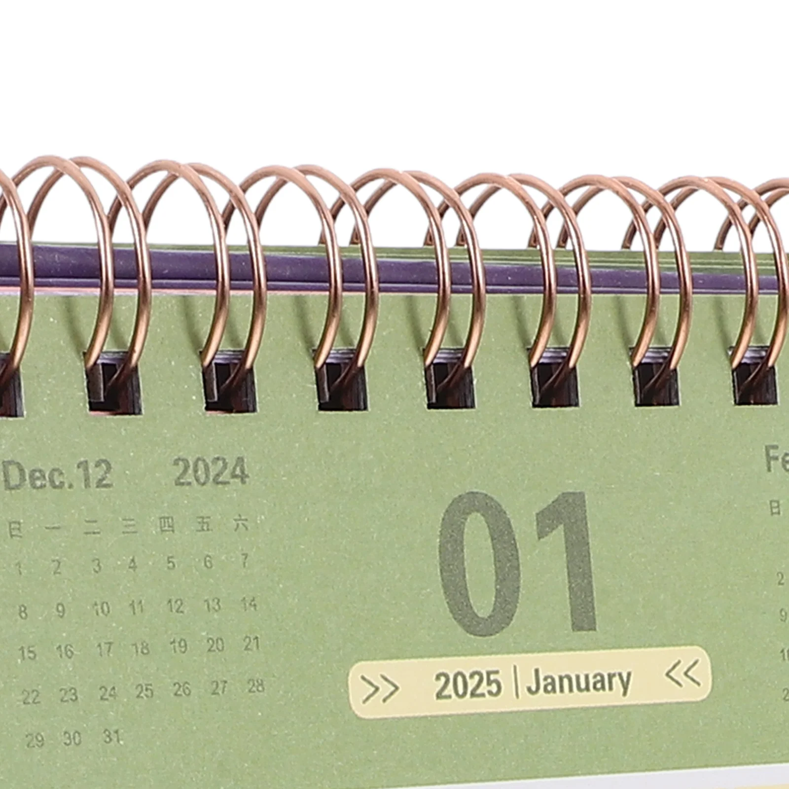 Calendário diário para mesa 2025 Mini Standing Flip Desktop Mensal Memo Decorativo Office