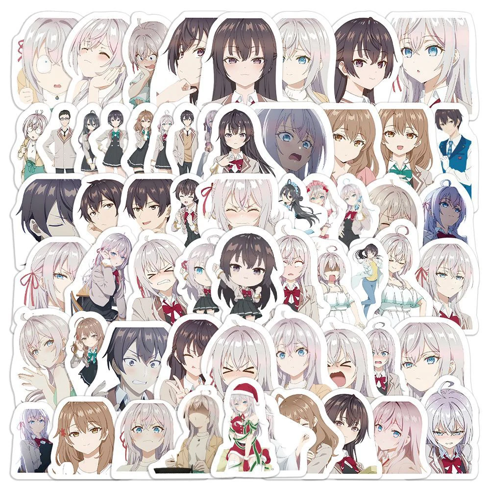 10/30/60pcs Alya Sometimes Hides Her Feelings In Russian Stickers Cute Alisa Sticker Guitar Phone Case Kawaii Anime Girl Decals