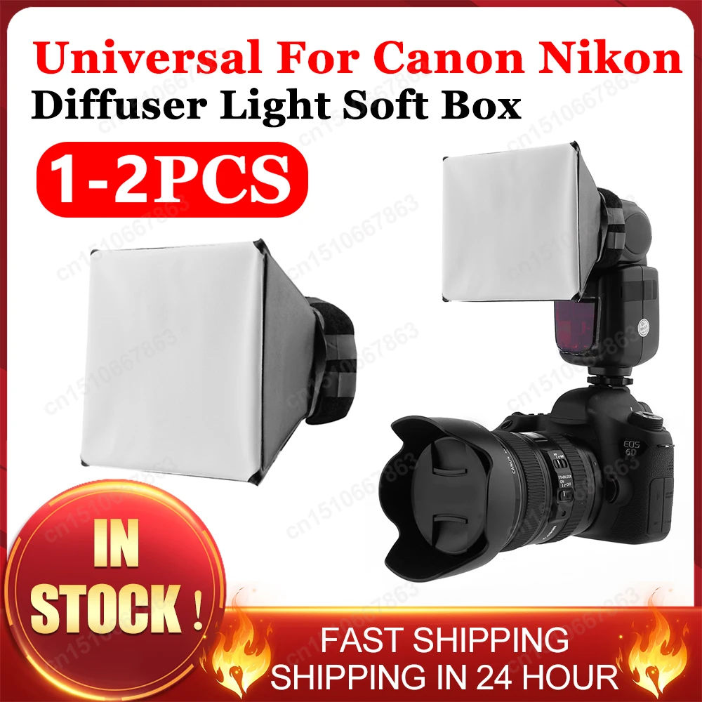 Fotografie Blitz Diffusor Softbox 125x100mm Universal DSLR Foto Blitz Diffusor Licht Softbox faltbar für Canon für Nikon