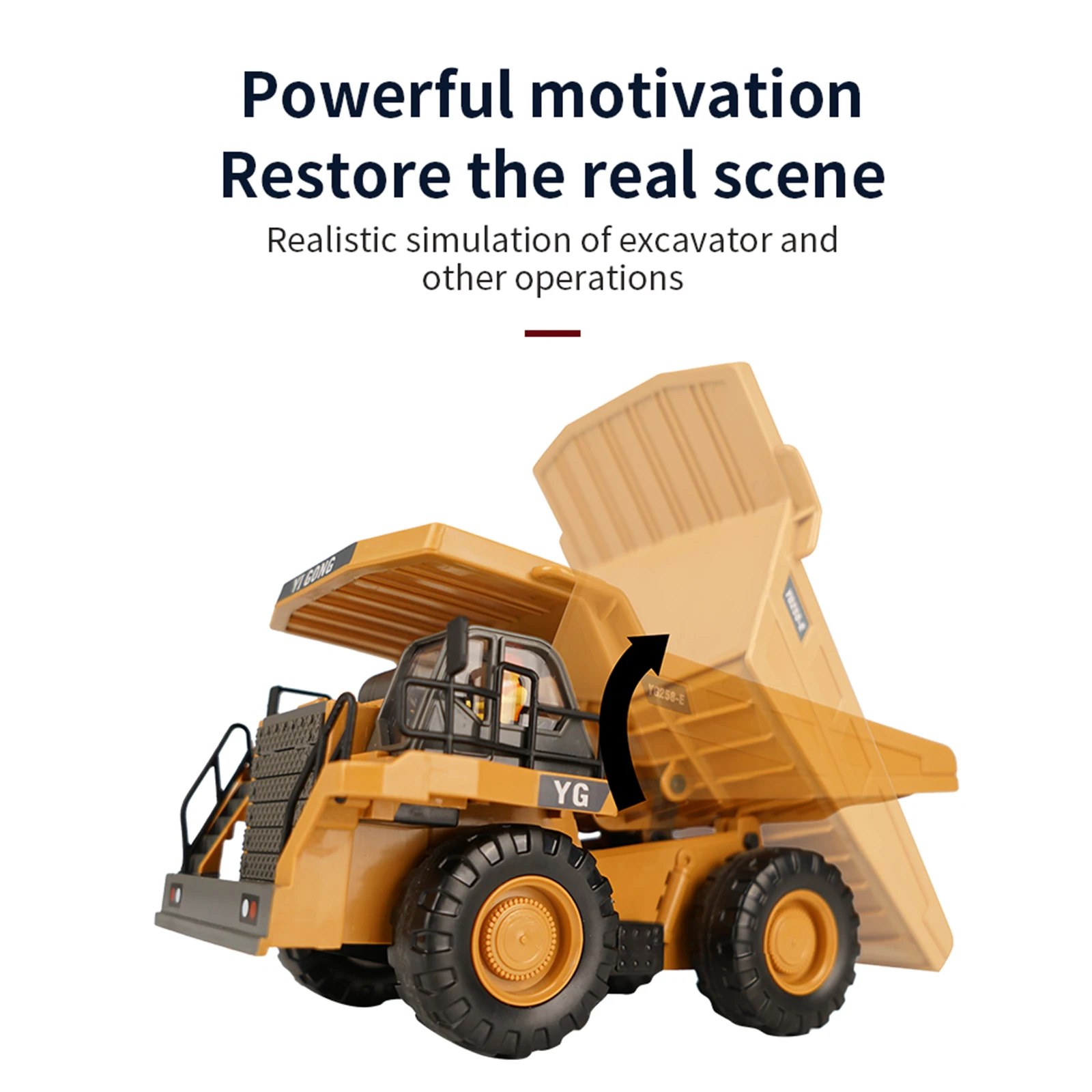 2.4G Radiogestuurde RC Dump Truck 1/24 9CH Dumper Techniek Auto Voertuig Modellen voor Kinderen Volwassen Cadeautjes