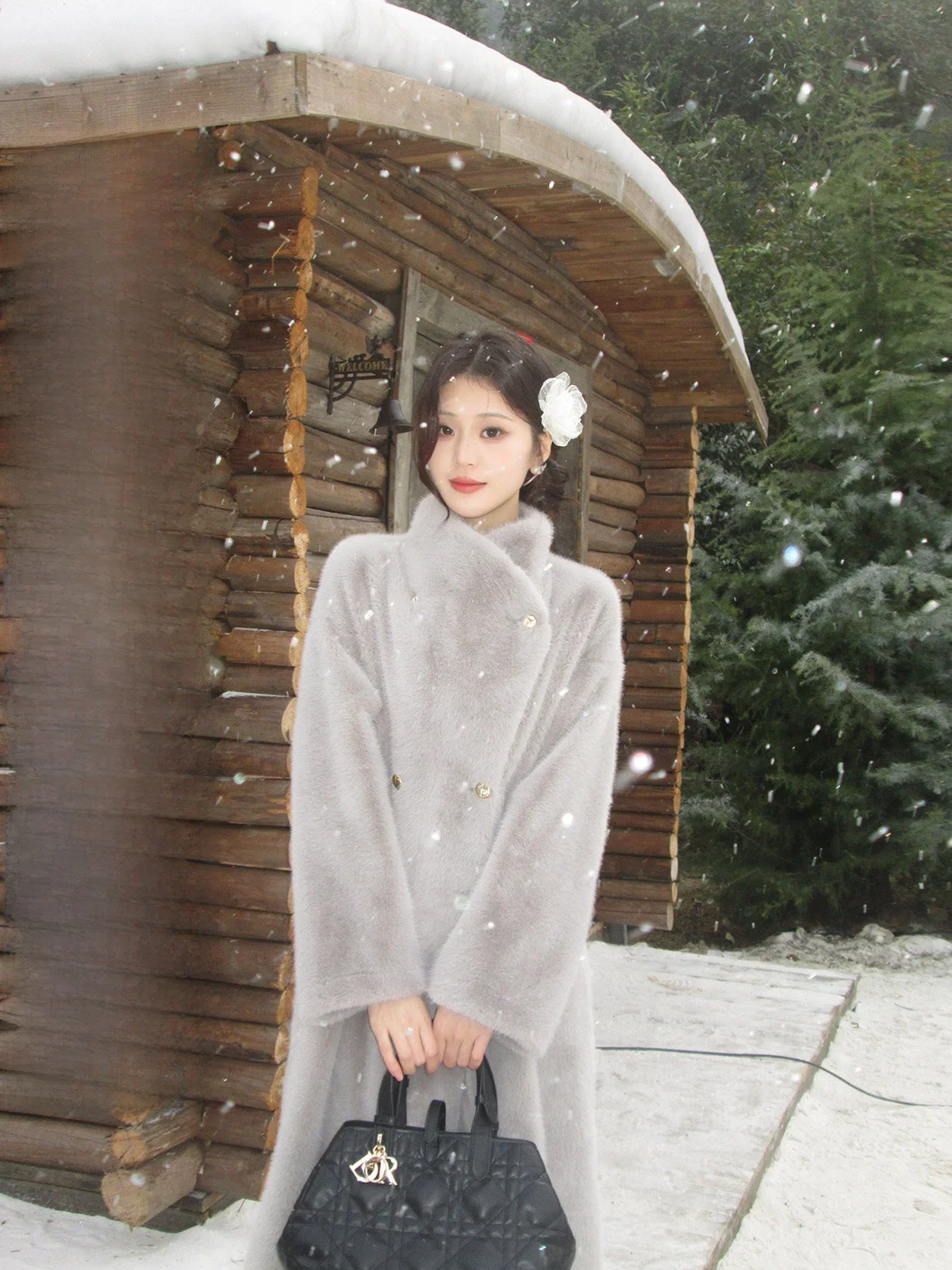 

Шуба Iceolloxy Long Thi Fem из искусственного меха норки, экологичная, роскошная зимняя верхняя одежда для молодых женщин, для повседневной носки