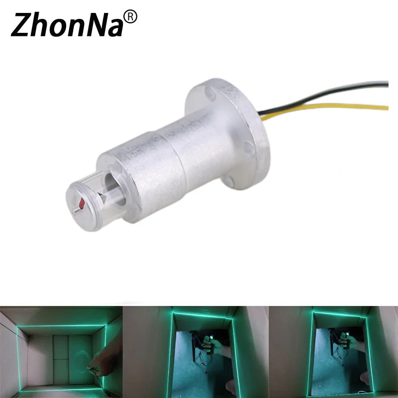 520nm Green Line Laser Module Diode 360 Degree Line Laser Level Machine 30mW  Module  for  Woodworking Cutting Tools  Input: 3-6