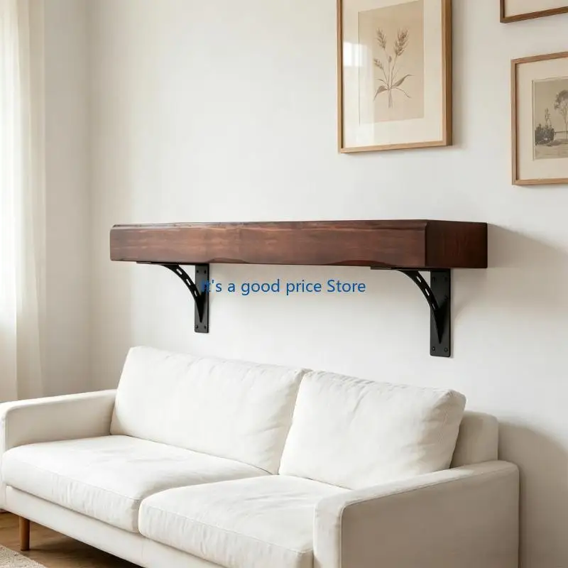 Space Saving Wall Bracket for Wall Mounted Desk Shelf Strong Load Capacity