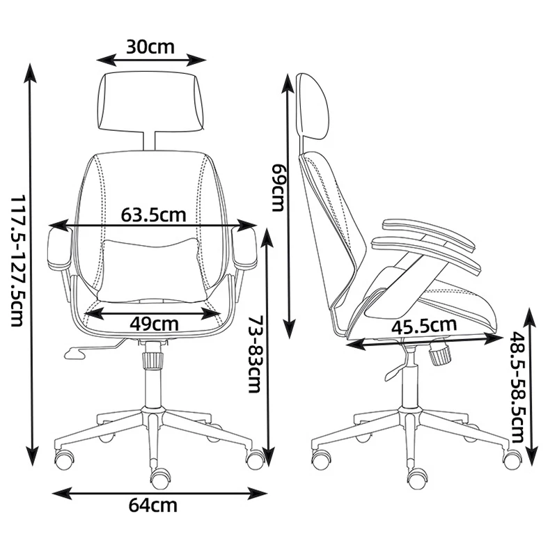 Home Computer Chair Solid Wood Comfortable Office Chair Lifting and Rotating Reclining Chair Conference Staff Work Chair