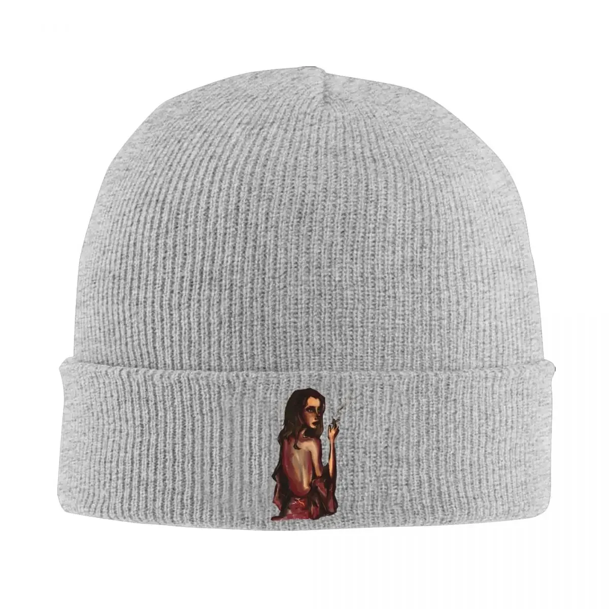 Singer Lana Del Rey Music Knitted Hat Women's Men's Beanie Autumn Winter Hat Ultraviolence Hip Hop Album Crochet Melon Cap