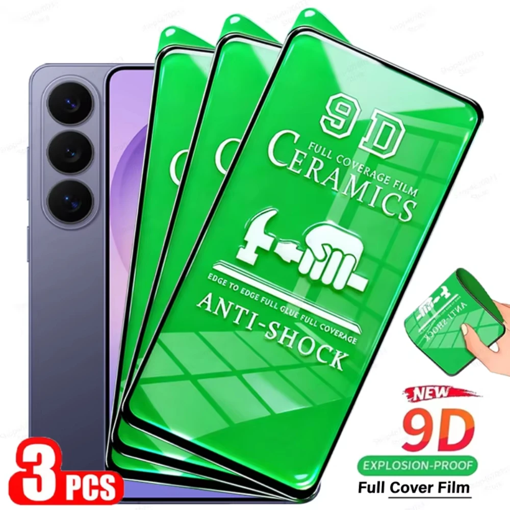 3PCS HD Ceramic Film For Samsung Galaxy S26 S25 S24 Ultra S23 S22 S21 S20 Plus S25 FE Full Cover Screen Protector Not Glass Film