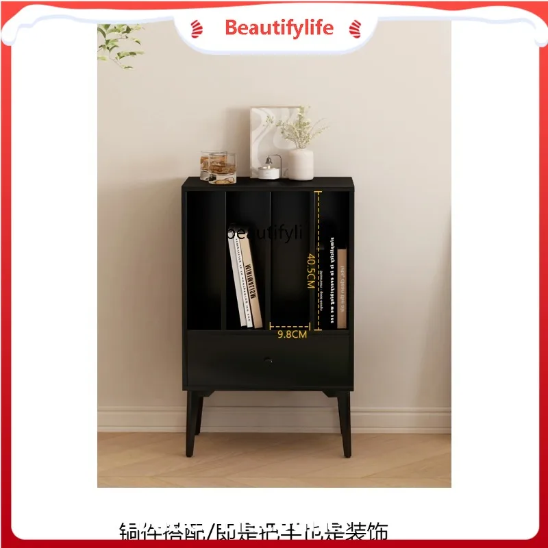 A506 Nordic Bookcase Day Magazine Living Room Storage Bookshelf Sofa Side Cabinet
