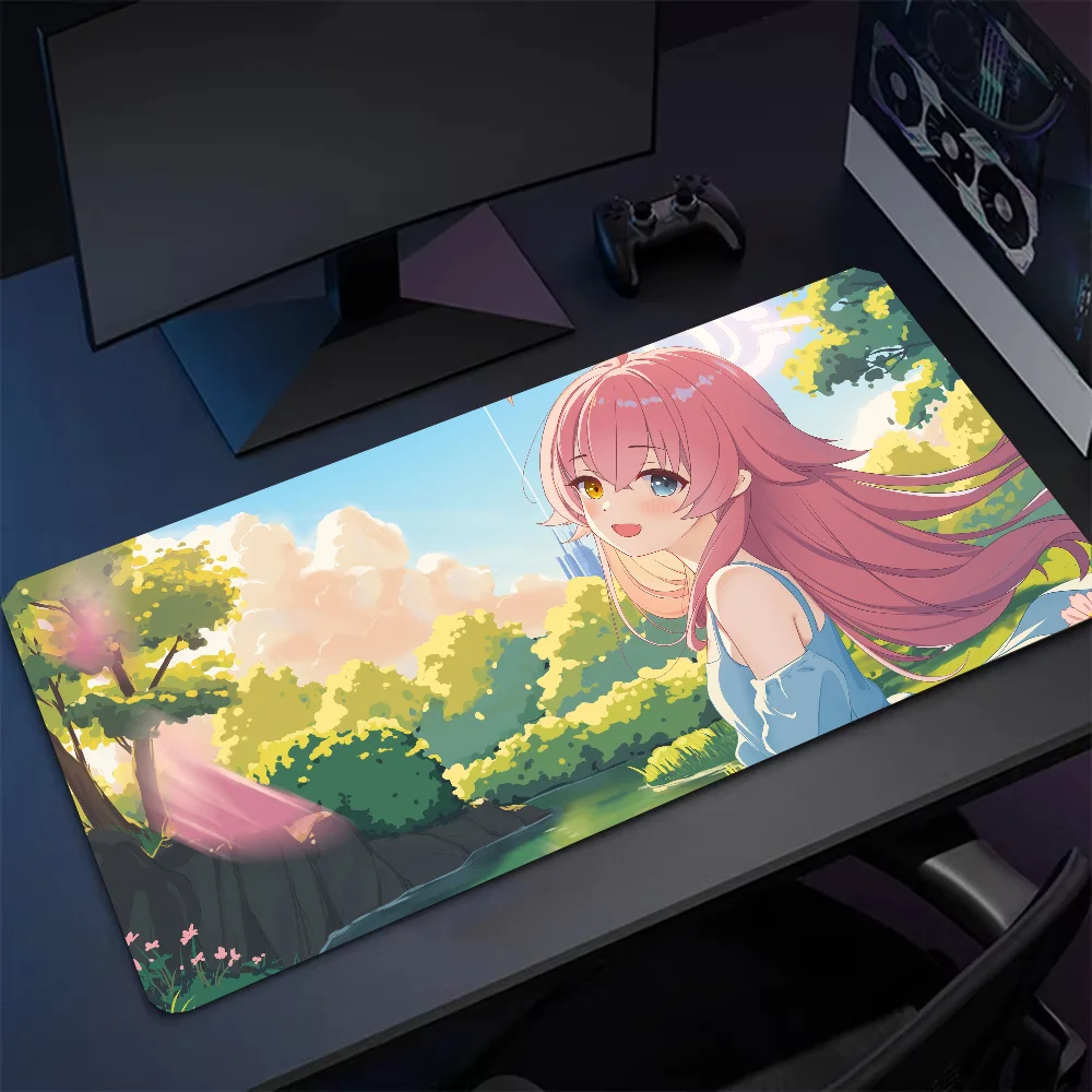 

Takanashi Hoshino Blue Archive Mousepad Large Computer Gaming Accessories MousePads Desk Mats Anti-slip Laptop Soft Mouse Pad