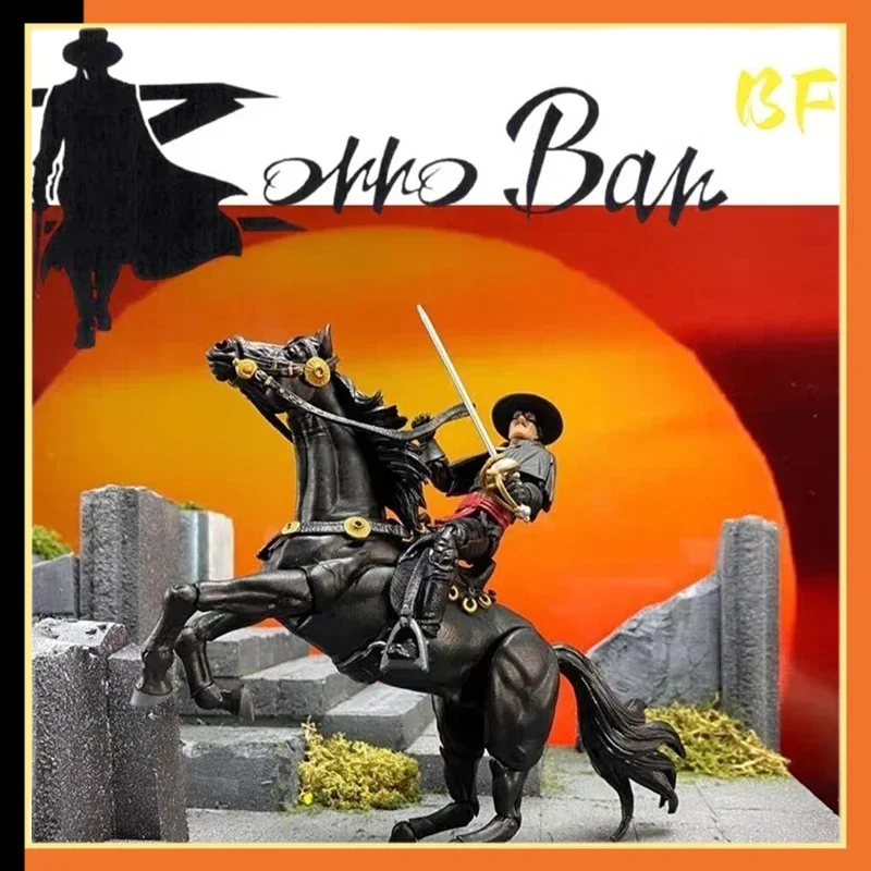 

In stock 1/18 Bfs Action Figure Hero H.a.c.k.s. Zorro And Tornado Anime Collection Toy Model gift