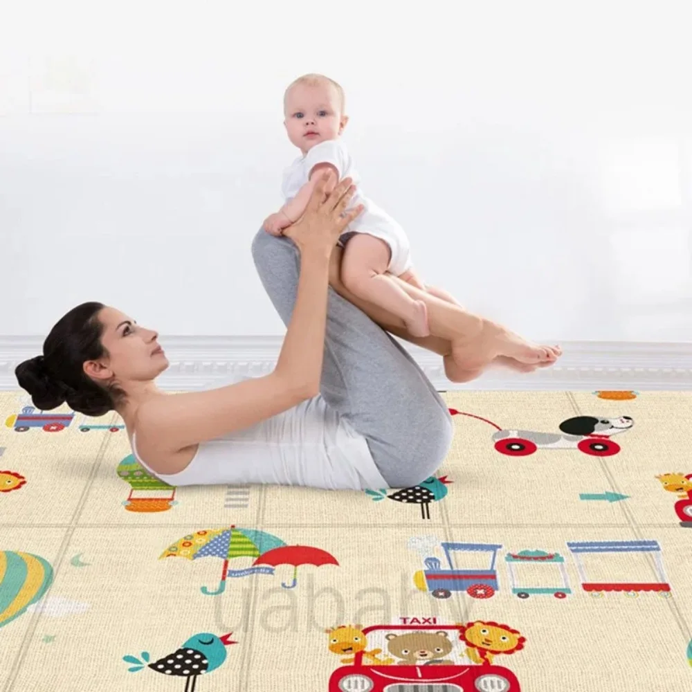 Alfombrilla plegable para gatear para bebé, alfombra de juegos para sala de estar, alfombrilla gruesa para gatear para niños Estera de escalada para