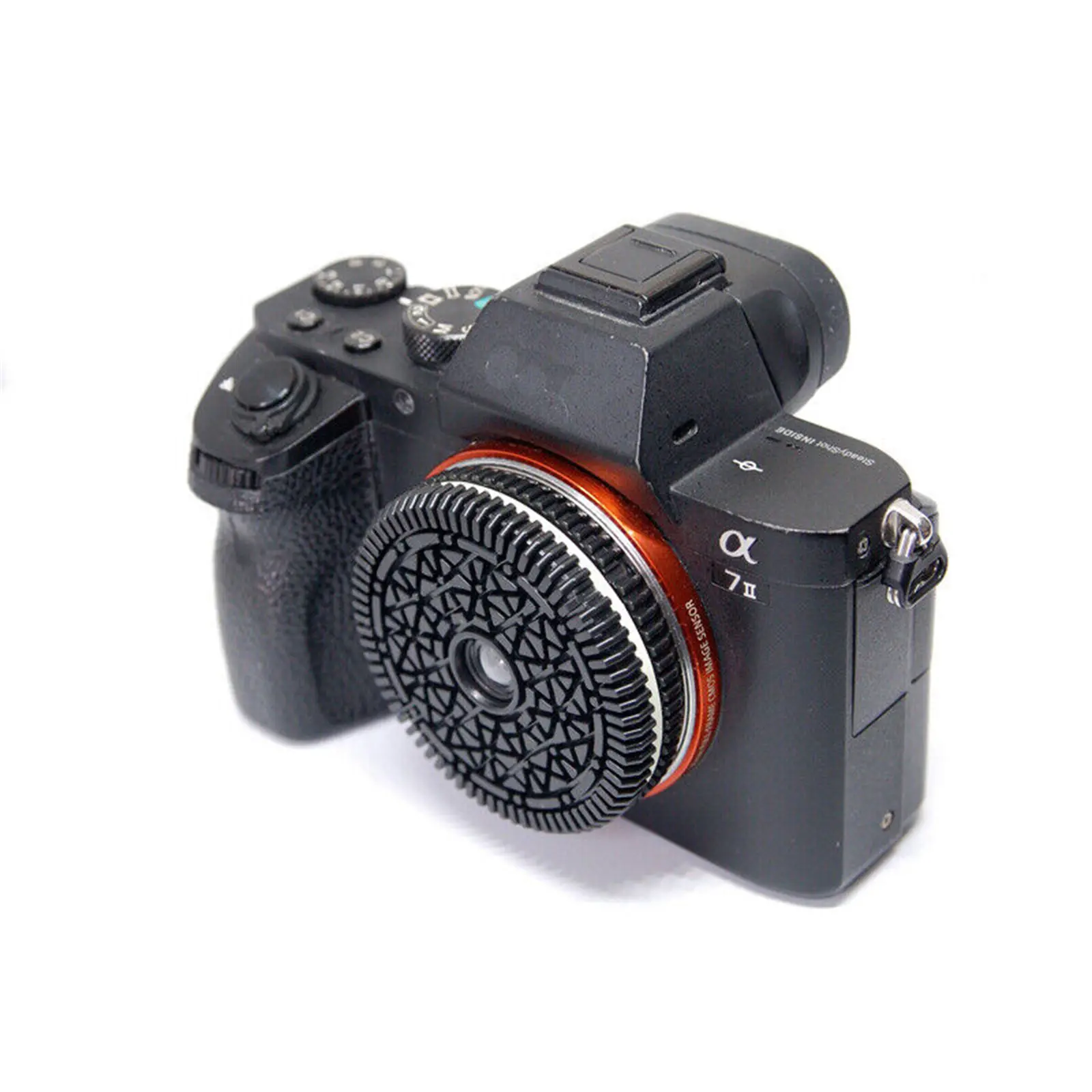 Nova lente de biscoito panqueca livre de foco para sony e mount lente de câmera sem espelho escudo abs + lente de resina acessórios camrea sensação filmosa