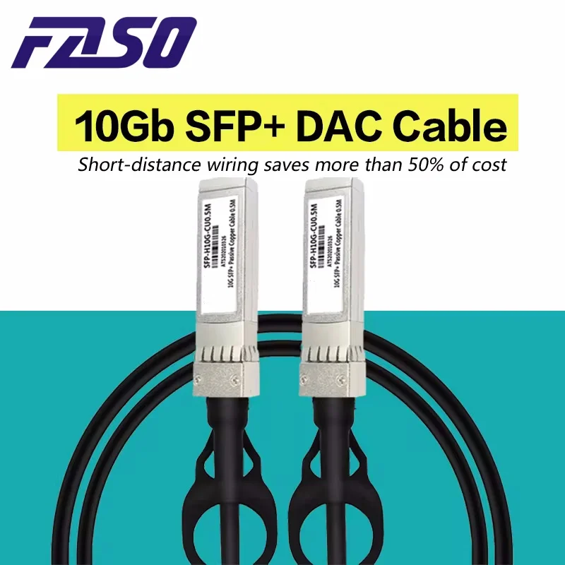 10G SFP + DAC Twinax Kabel Koper Direct Attach Passieve Kabel 10GBASE 0.5M/1M/2M/3M/5M/7M/10M voor Cisco/Ubiquiti/MikroTik Schakelaar